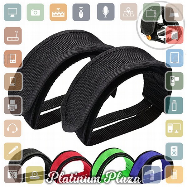 PROMEND Tali Pedal Sepeda Bicycle Pedal Toe Clip Foot Strap Cover - YQ097 - Black`3QNLL3-