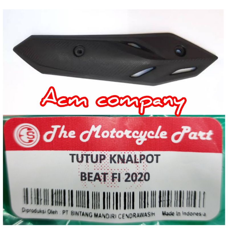 Cover tutup knalpot Standar Ori Honda Beat New Fi 2020 2021