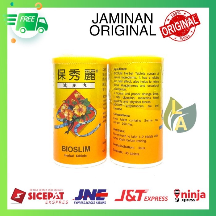 BIOSLIM HERBAL TABLET OBAT PELANGSING / MENURUNKAN BERAT BADAN