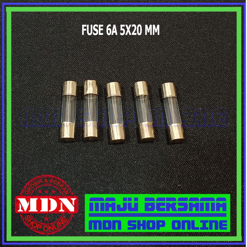 Fuse 6A 250v - Sekering 6A 250v 5x20 mm