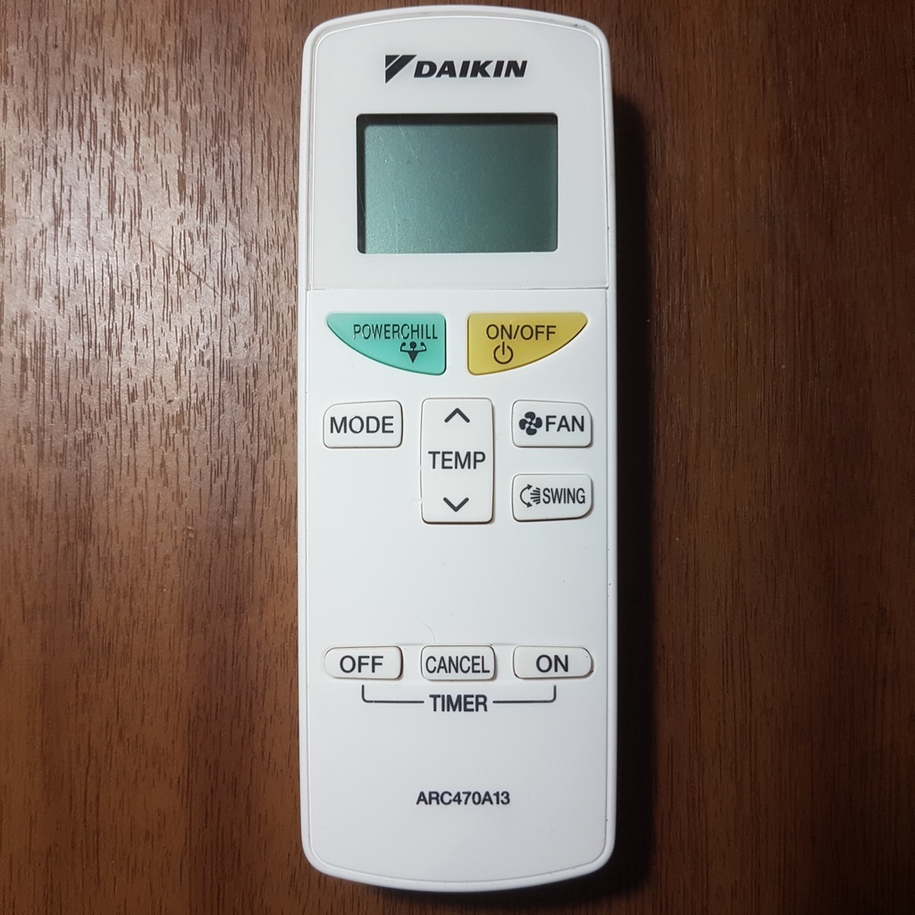Remote AC Daikin ARC470A13 Second Original