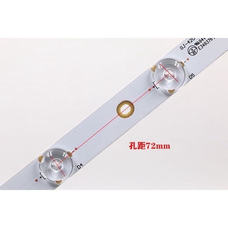 Universal Lampu LED Backlight LED TV 6V Kancing Mata untuk DLED TV