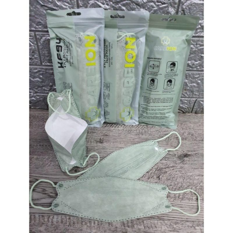 Masker KF94 Korea Warna 4PLY / 4 ply Isi 10pcs Sertifikat CE Bnpb