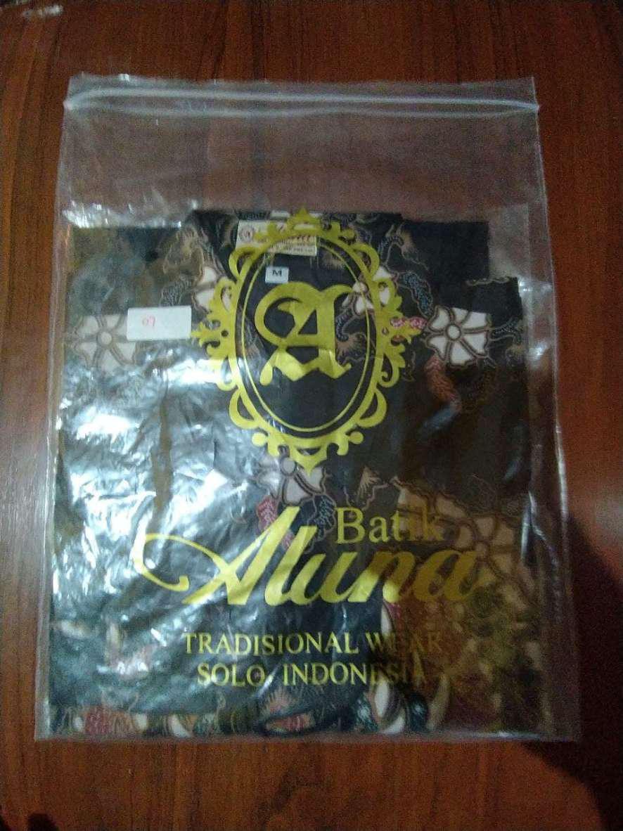 Batik Pria Lengan Panjang Modern Premium Full Furing Original Produksi Batik Aluna Solo Pcw 007