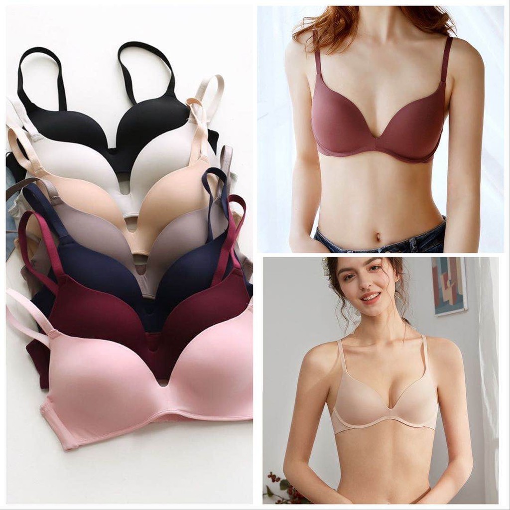 Bra Wanita Tanpa Kawat Bahan Halus Pakaian Dalam bralette Push Up Elastis Sexy dengan Busa