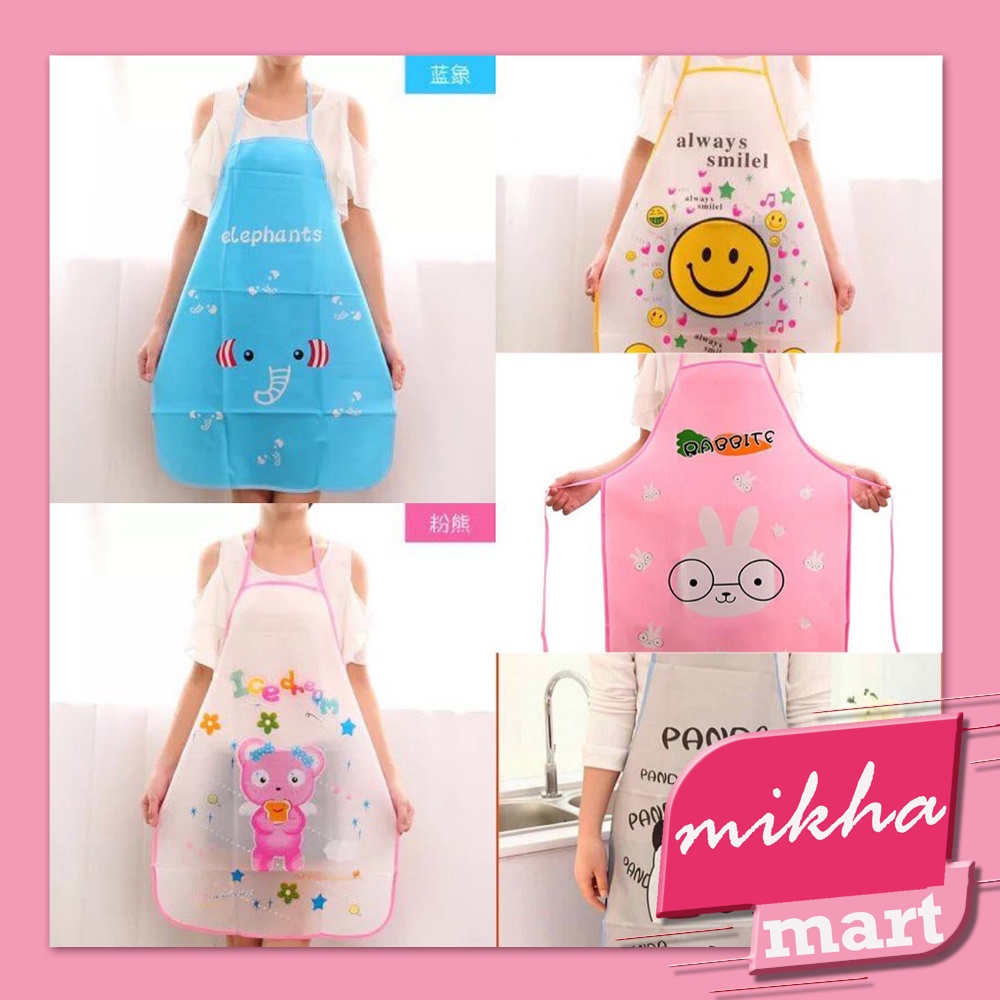 Celemek Masak Apron Karakter Waterproof / Anti Air - MKM