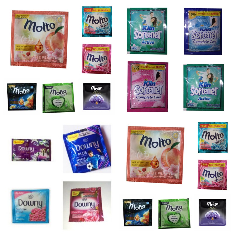 SS Molto Softener Pelembut Pewangi Pakaian Sachet 500 an 1x bilas Saset EDP Enchanting
