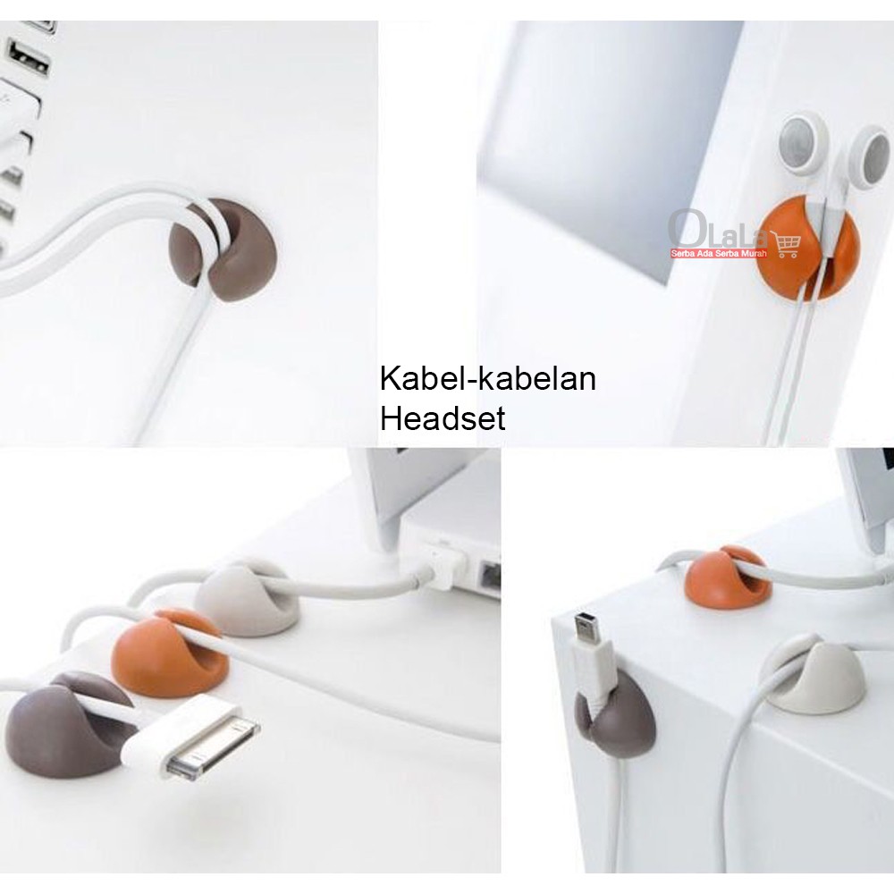 MINI CABLE HOLDER / KLIP PENJEPIT KABEL 6 PCS OLL-1238