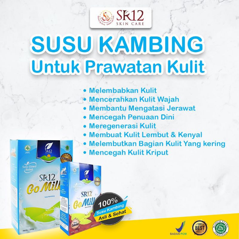 

GO MILKU SR12 SUSU KAMBING ETAWA HALAL BPOM MENINGKATKAN KESEHATAN