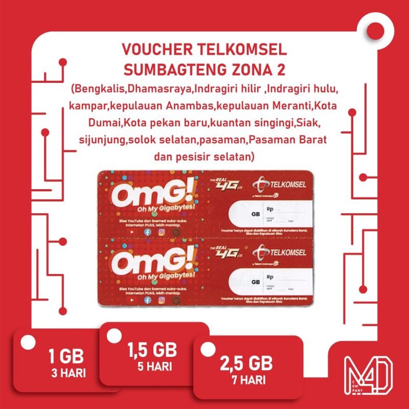 VOCER TELKOMSEL ZONA 2, SUMBAGTENG