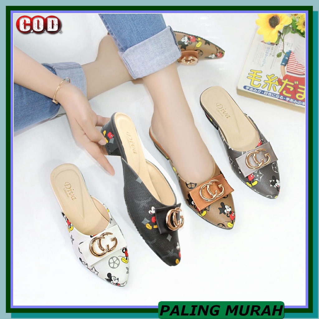 Sepatu Hak Tinggi Wanita Ori Branded Monna Vania Asli Batam Pump  MH507 Sandal Heels Daltu  Mickey M
