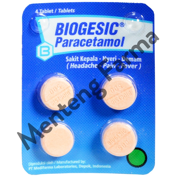 Biogesic Paracetamol - Obat Demam, Pereda Nyeri Sakit Kepala dan Gigi