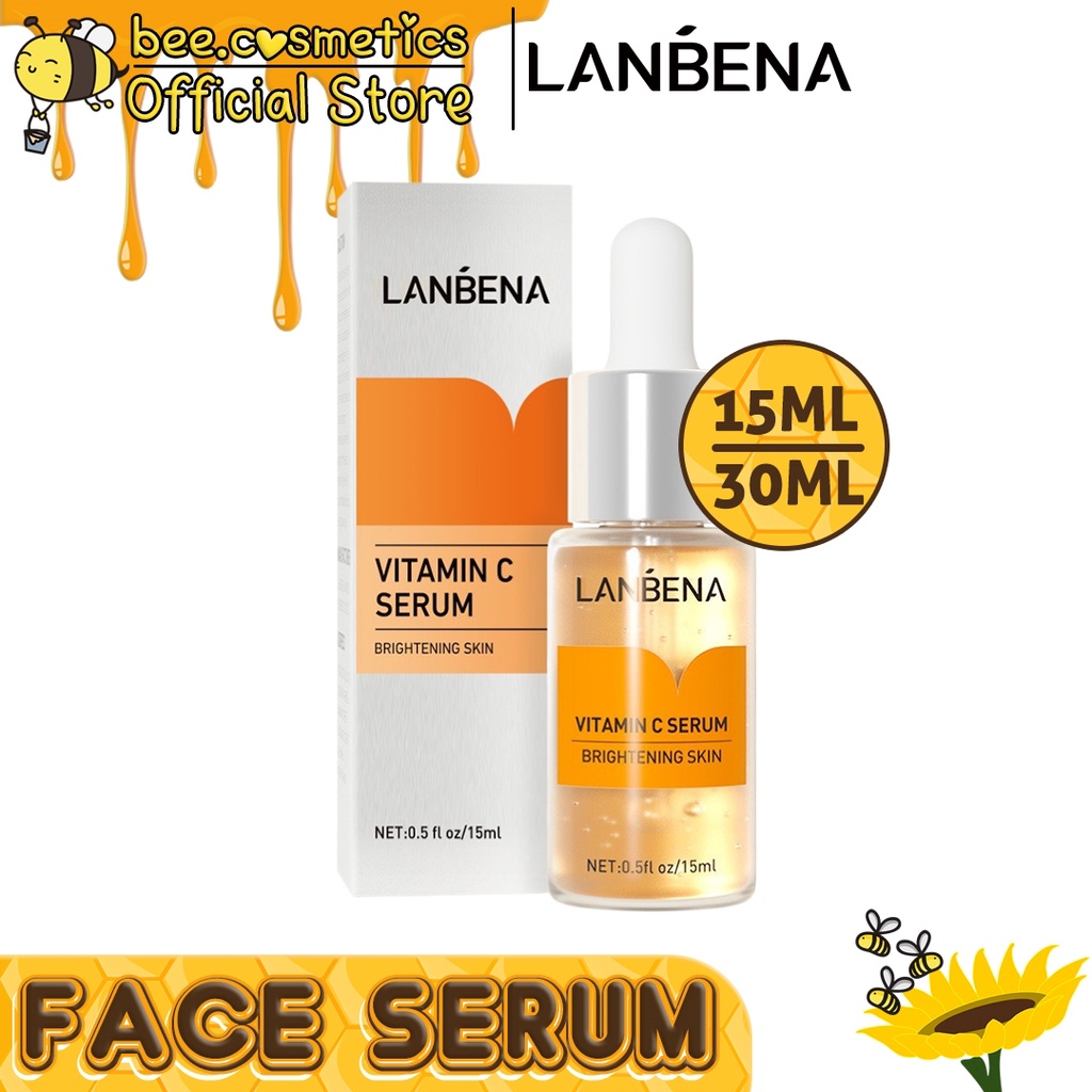 LANBENA WHITENING SERUM WAJAH VITAMIN C SERUM ESSENCE WHITENING 30ML & 15ML