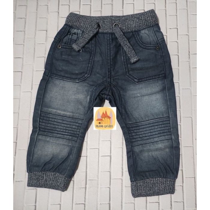 Mothercare Jeans Joger Black wash BabyBoy 9-12month preloved
