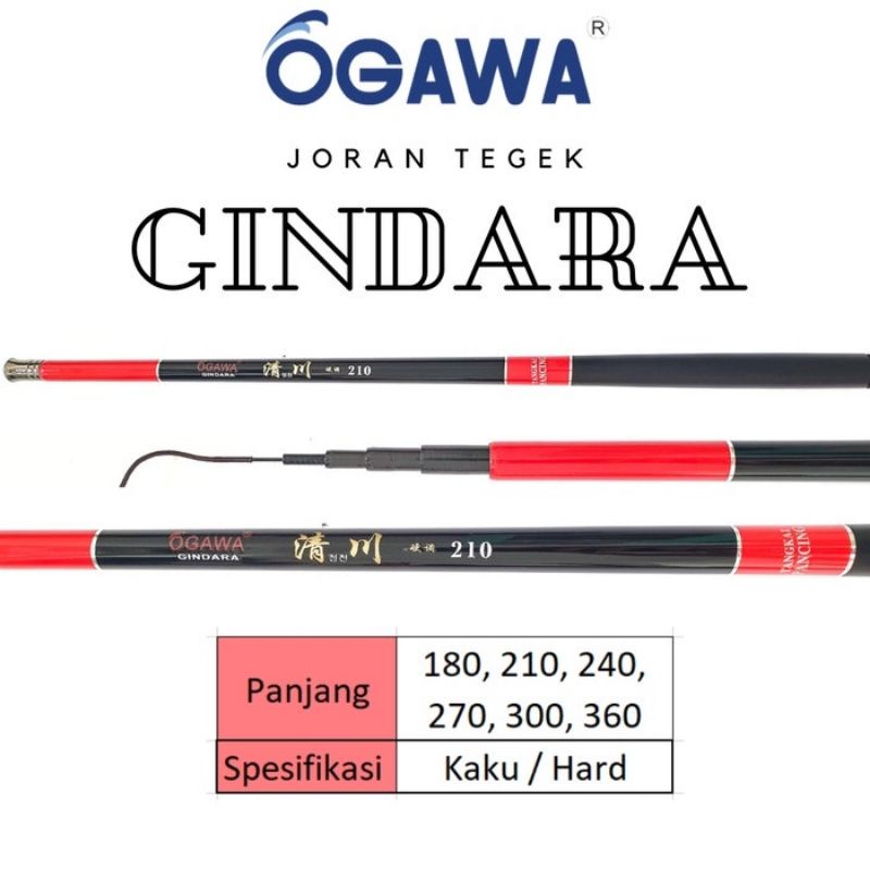 Joran Tegek Ogawa Gindara &amp; Ogawa Angsa 300 Tongkat Pancing