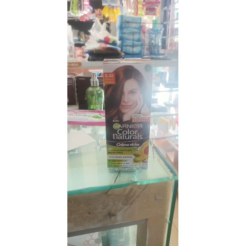 Garnier hair colour natural box 50g + 50g. kemasan kotak