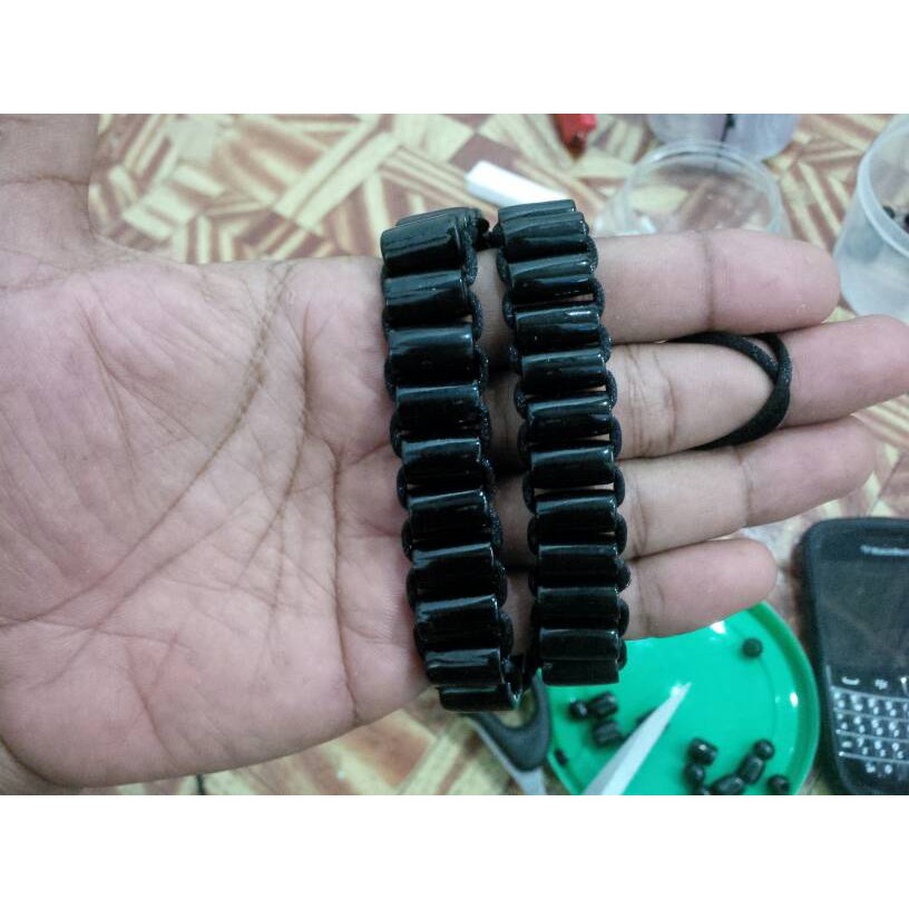 gelang black jade model rantai asli batu black jade asal aceh