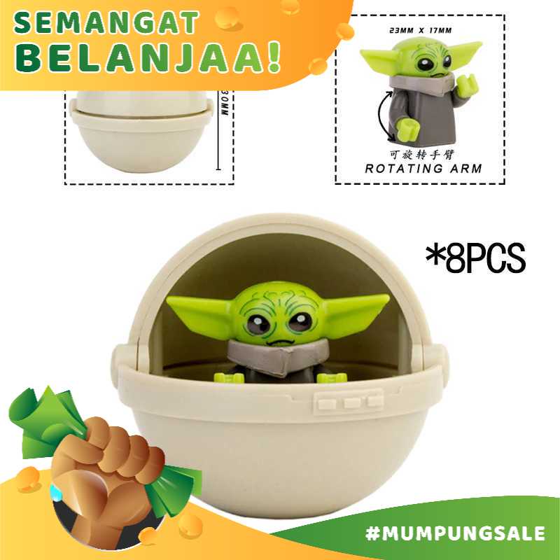 Mainan Anak Building Block Captain Baby Yoda Toy Murah Laris SB45