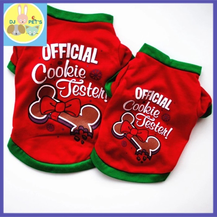 ✔COD ✔ baju natal anjing dan baju natal kucing baju natal hewan kostum natal - XS