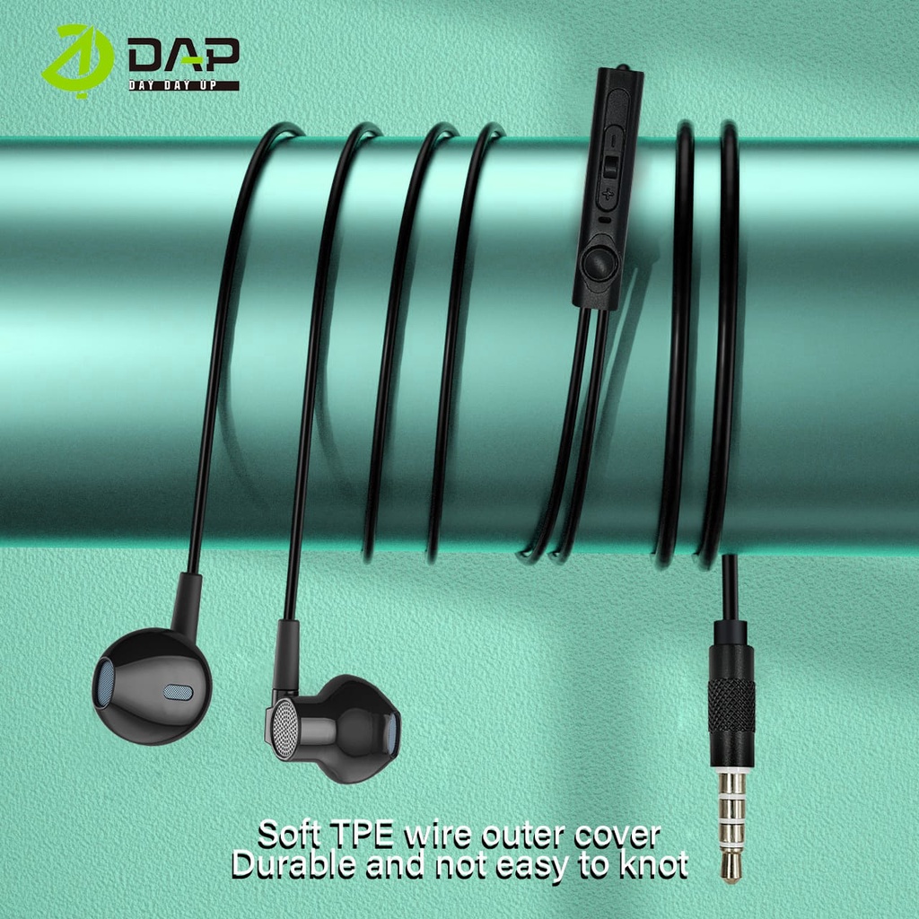 (DAP) Handsfree DAP MODEL DH-F3 HeadSet HI-FI STEREO EARPHONE  3.5 MM JACK DAP DHF3 HEADSET