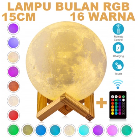 Lampu Tidur Bulan 15 Cm Moon Lamp Humidifier Bulan Pelembab Lampu Unik