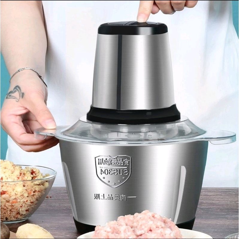 BLENDER ELEKTRIK STAINLESS STEEL CHOPPER PENGGILING DAGING MEAT CHOPPER