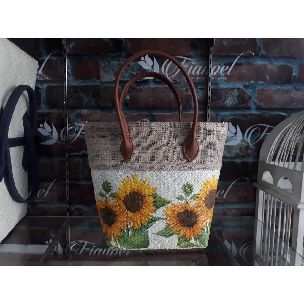  tas  webe tas  anyaman  pandan murah tas  decoupage tas  