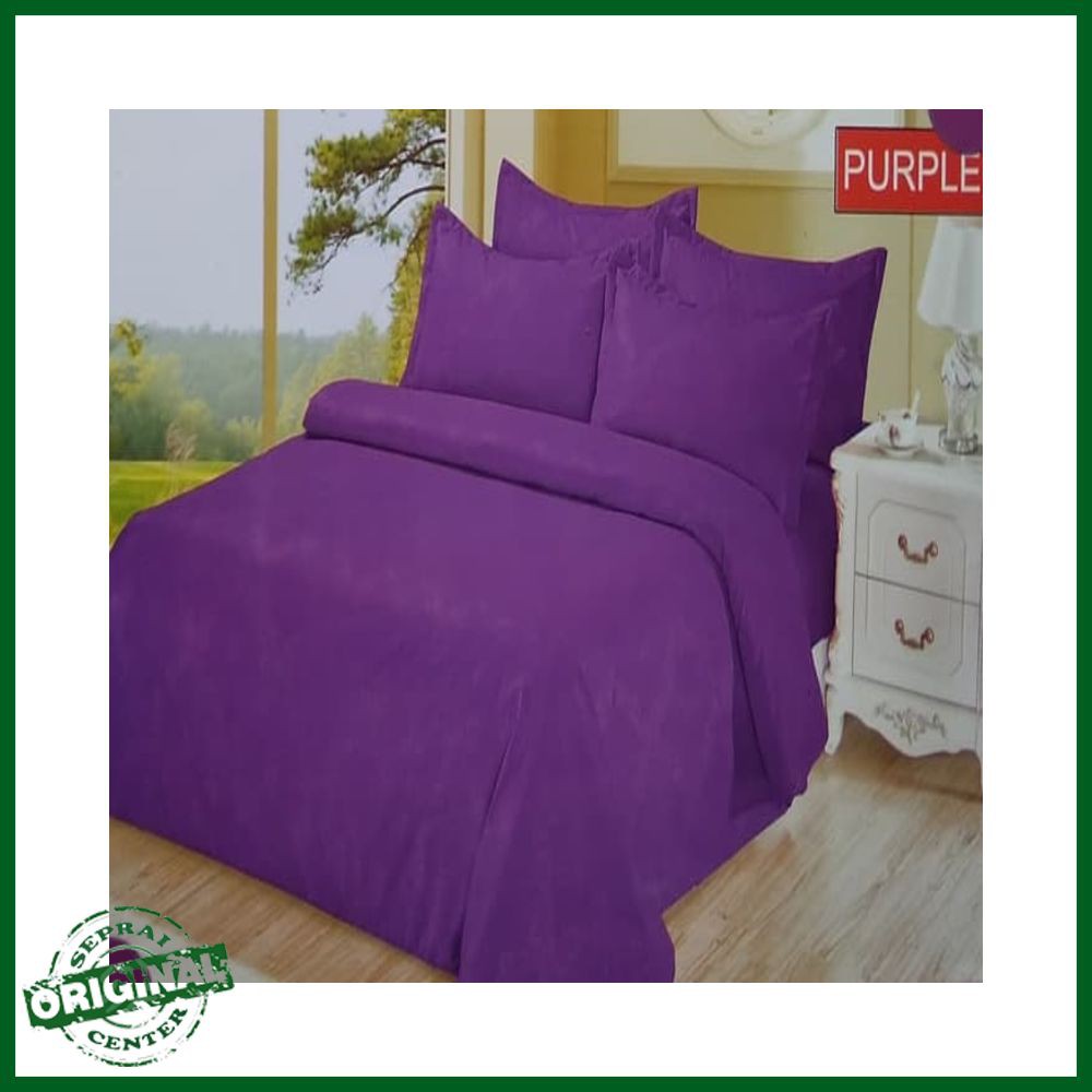 SEPRAI / SPREI BONITA PURPLE No.1 KING 180 SEPRAI POLOS ELEGANT UNGU VIOLET