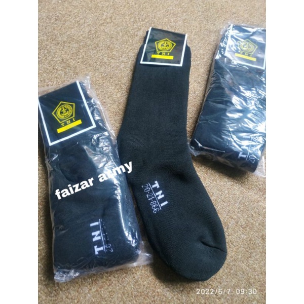 1LUSIN KAOS KAKI PDL/KAOS KAKI PDL TNI TEBAL/KAOS KAKI PDL HITAM TNI