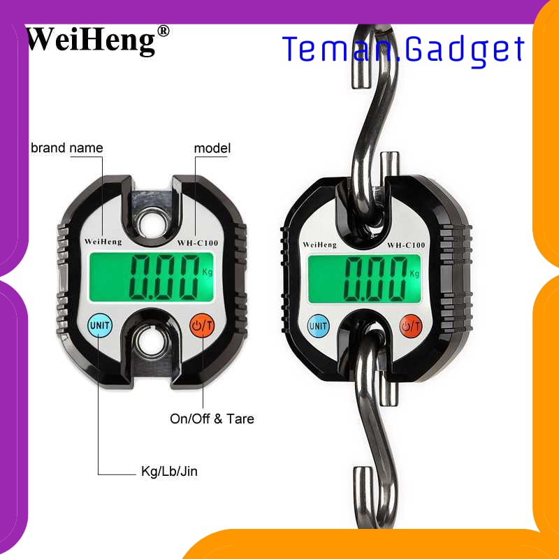 TG-FS223 WeiHeng Timbangan Koper Digital 150kg 50g - WH-C100