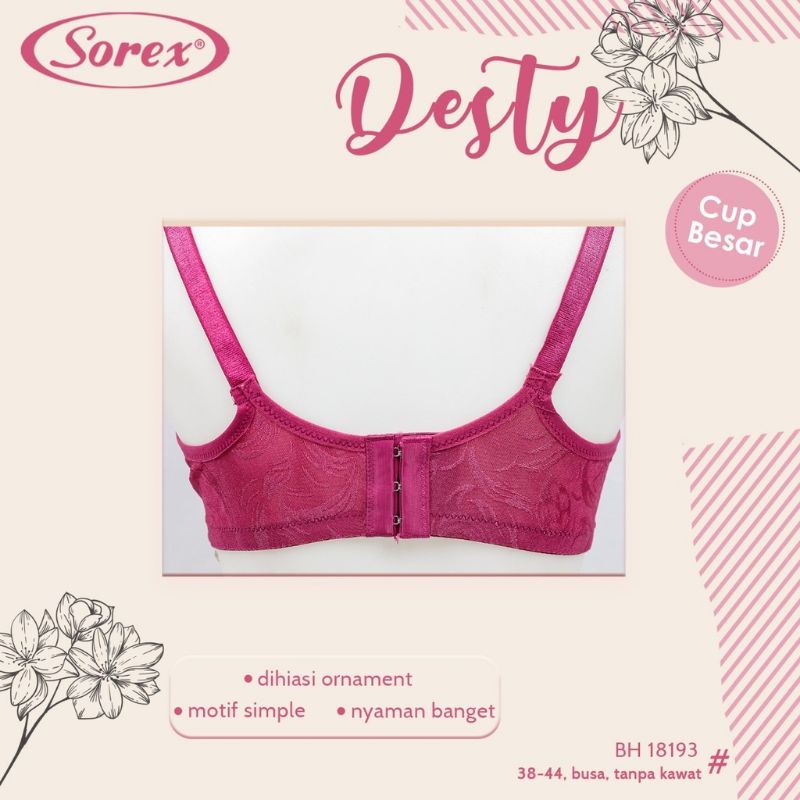 Bra Wanita Sorex Tanpa Kawat Cup Jumbo Bh Sorex 18193