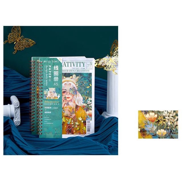 

Spring Night Spiral Ruled Notebook A5 - Buku Tulis Estetik - Notebook Aesthetic - Notebook Vintage - Jurnal estetik