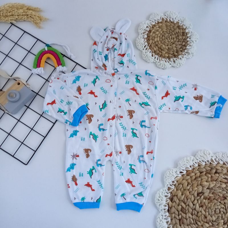 sleepsuit bayi jumper bayi laki-laki atau perempuan baju tidur bayi