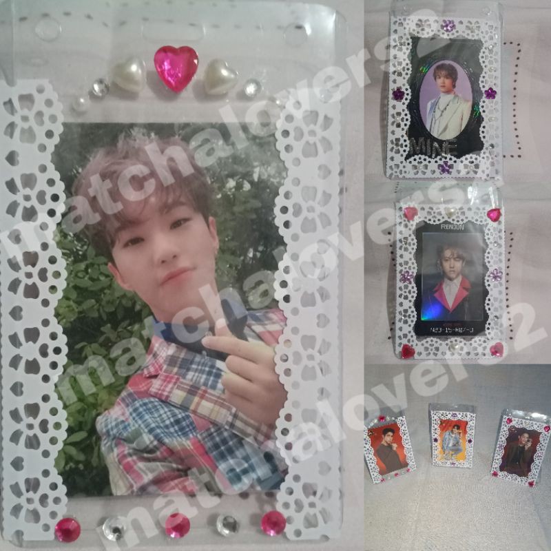 DECORATED TOP LOADER/PC SLEEVE/ CARD HOLDER CUTE & LUXURY UNTUK PC KPOP NCT THE BOYZ SEVENTEEN TREAS