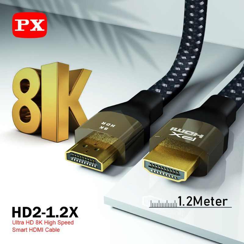 HDMI Kabel 2.1 High-Speed 8K  HDR Smart HDMI Cable 1.2M PX HD2-1.2X