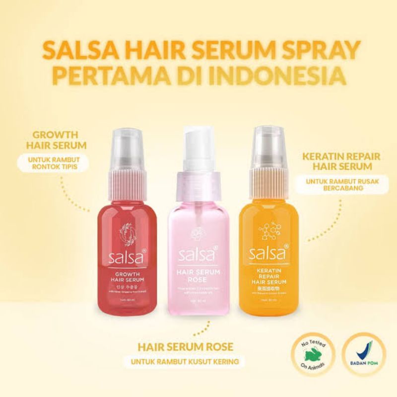 SALSA HAIR SERUM PERFUME SPRAY ORIGINAL - SPRAY PERAWATAN RAMBUT RONTOK DAN BERCABANG