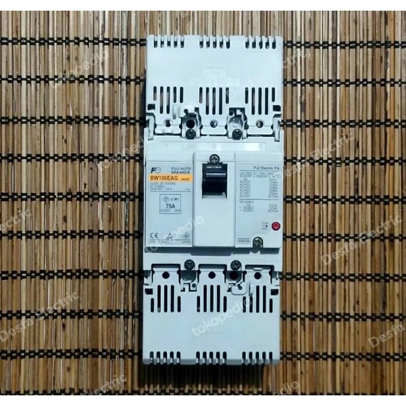 MCCB Fuji BW100EAG 3 Phase 75A