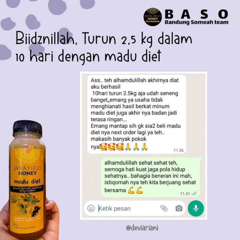 

Madu diet javahills honey