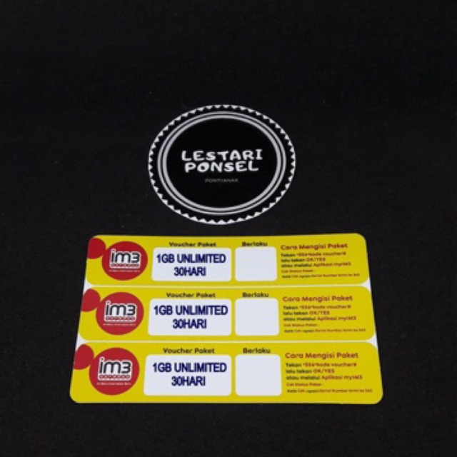 Voucher Indosat 1GB Unlimited