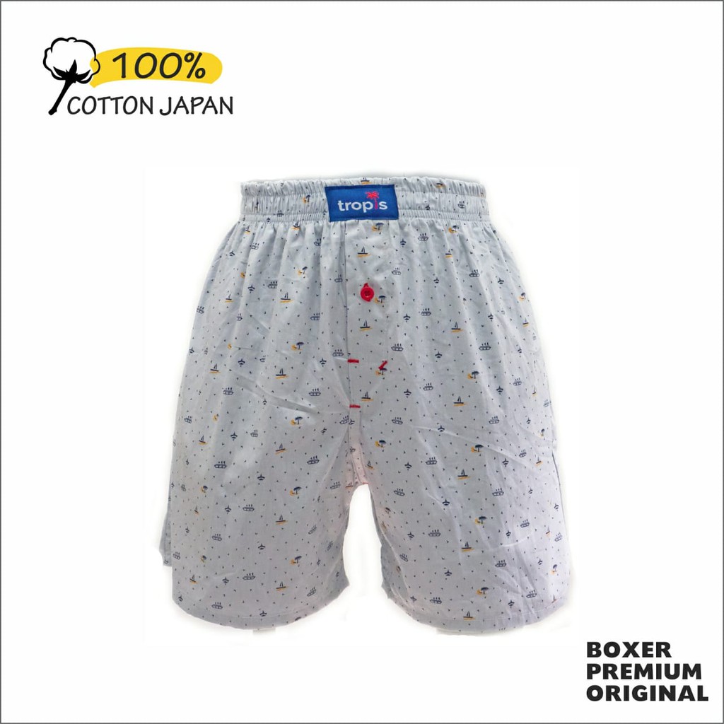 celana pendek pria karet boxer motif berkualitas