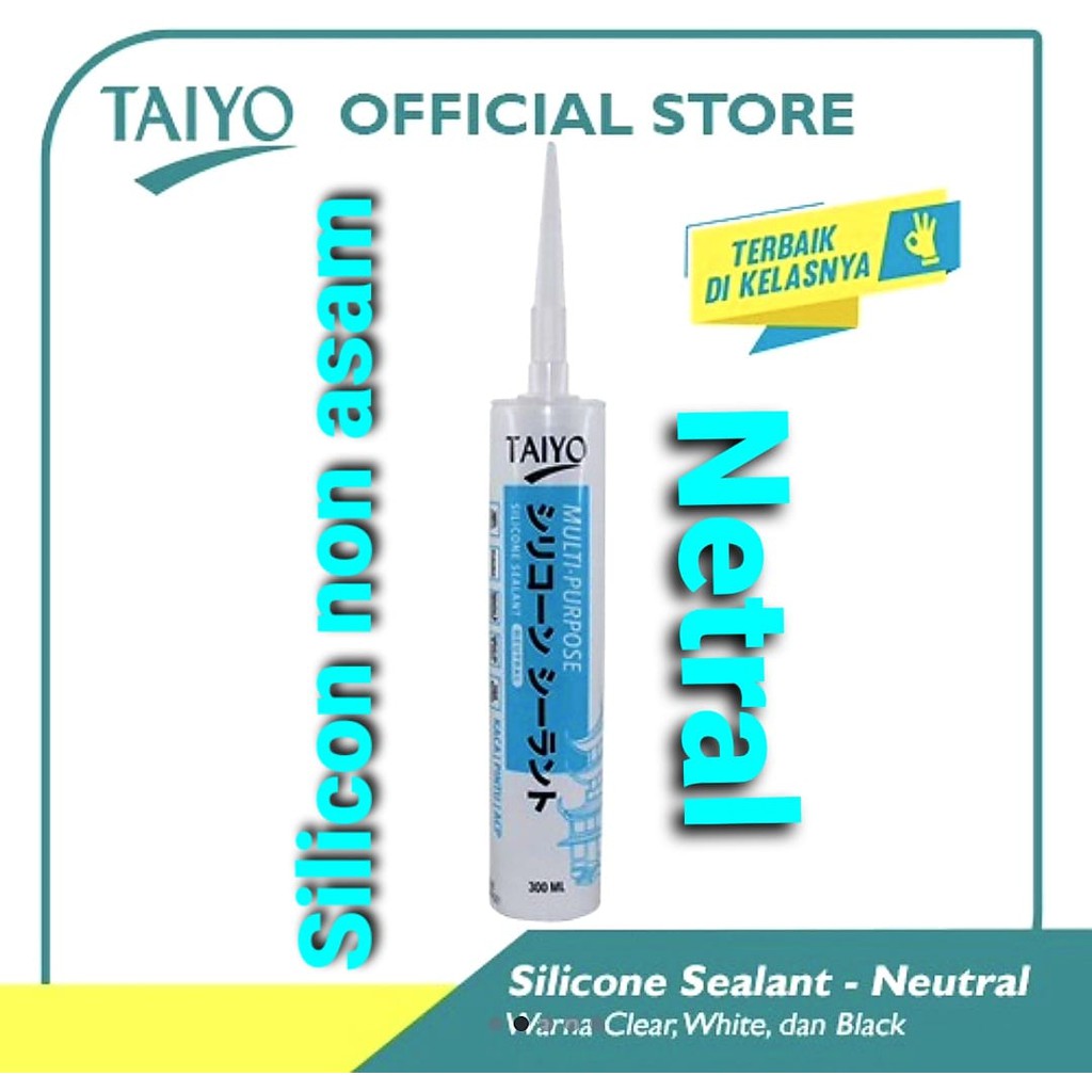 Taiyo Silicone Sealant Neutral 300 ml clear