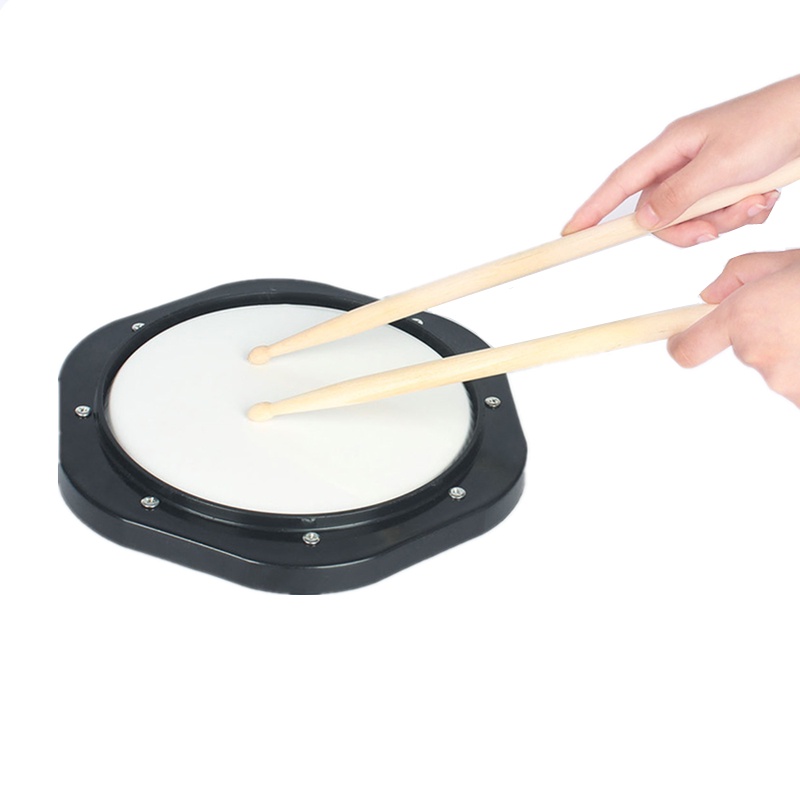 Drum Pad Bahan ABS Ukuran 10 Inch Dengan Stick Dan Tas Untuk Latihan Jazz