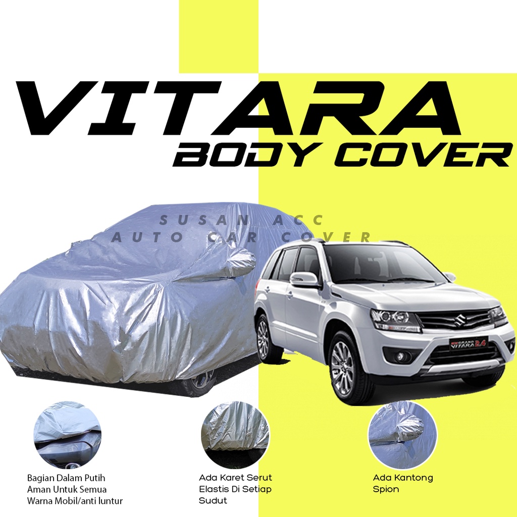 [Bisa COD] Body Cover Mobil Vitara Sarung Mobil Grand Vitara/sidekick/escudo/avanza/xenia/brio/avanza veloz/calya/sigra/sigra r/katana/jimny katana/wagon/karimun wagon r/vios/city