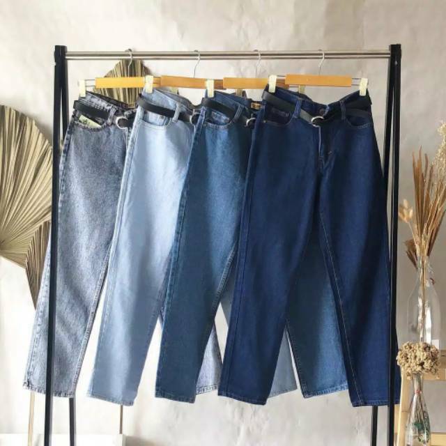 FREE BELT | (27-34) BOYFRIEND JEANS / BIGSIZE JUMBO BOYFRIEND JEANS / BF JEANS WANITA