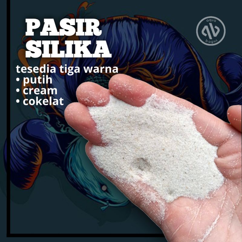 Pasir Silika Putih Pasir silika Cream Pasir Silika coklat 500 gr