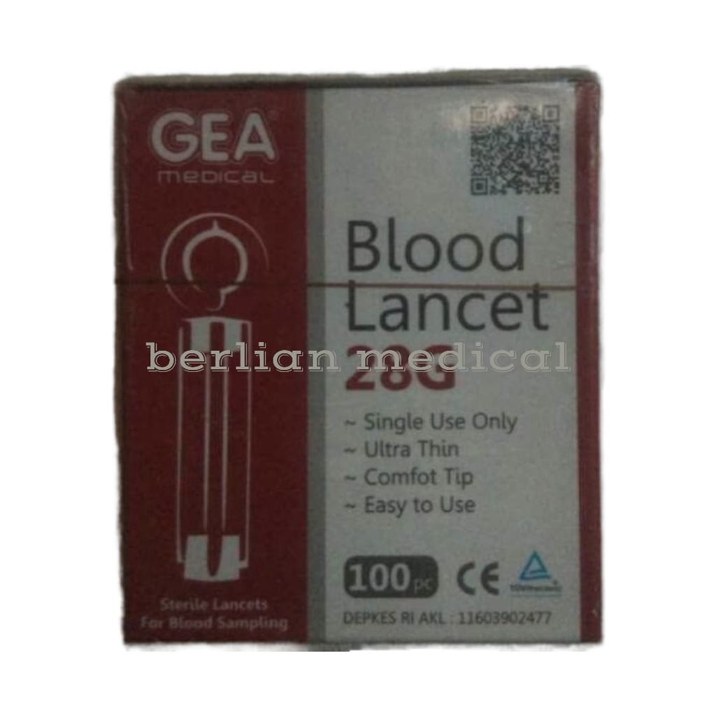 Blood Lancet Gea / jarum lancet tes darah / jarum tes gula darah