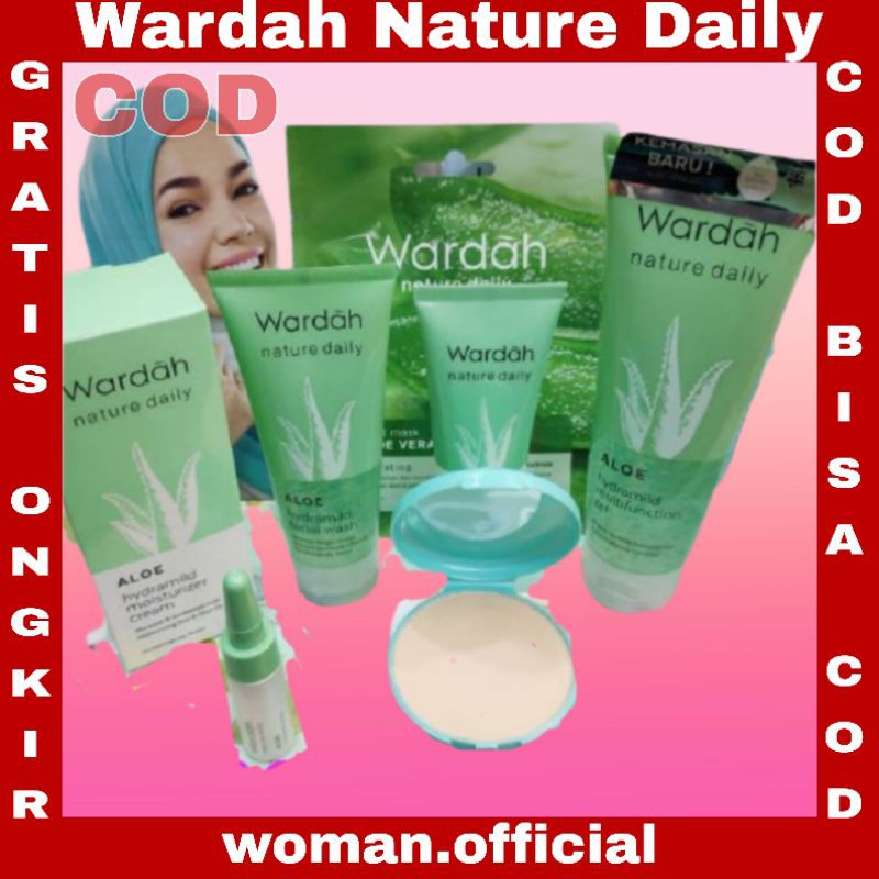 Wardah Nature Daily Aloe Paket Hemat + Serum Skincare Wardah Seserahan / Wardah Halal