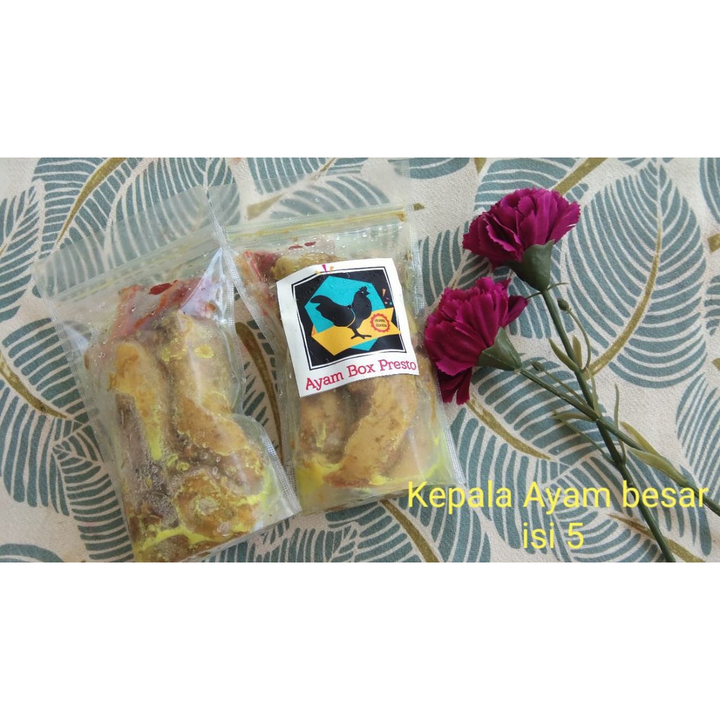 

kepala Besar isi 5 Ayam box presto + sambel
