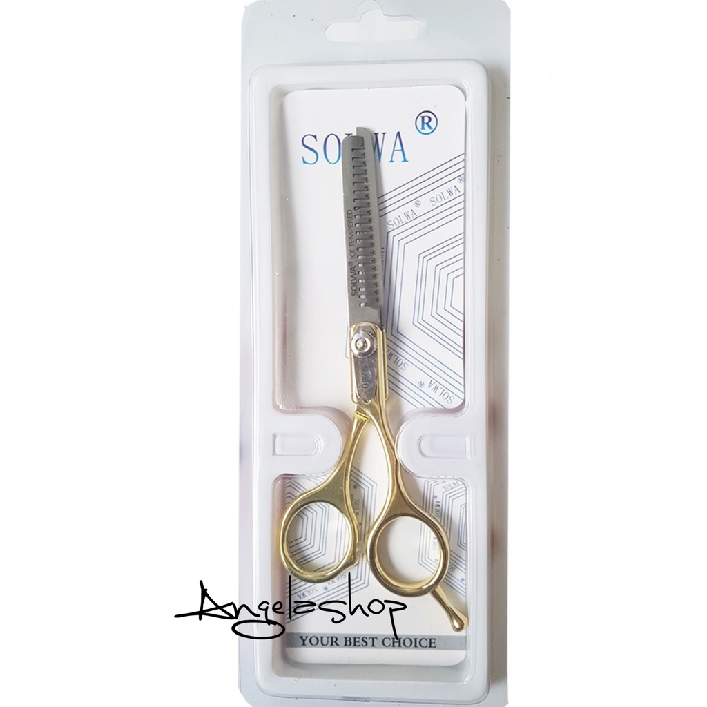 GUNTING PENIPIS RAMBUT MURAH/GUNTING  GIGI 1  (Gunting Potong Rambut Salon) GOLD 007S