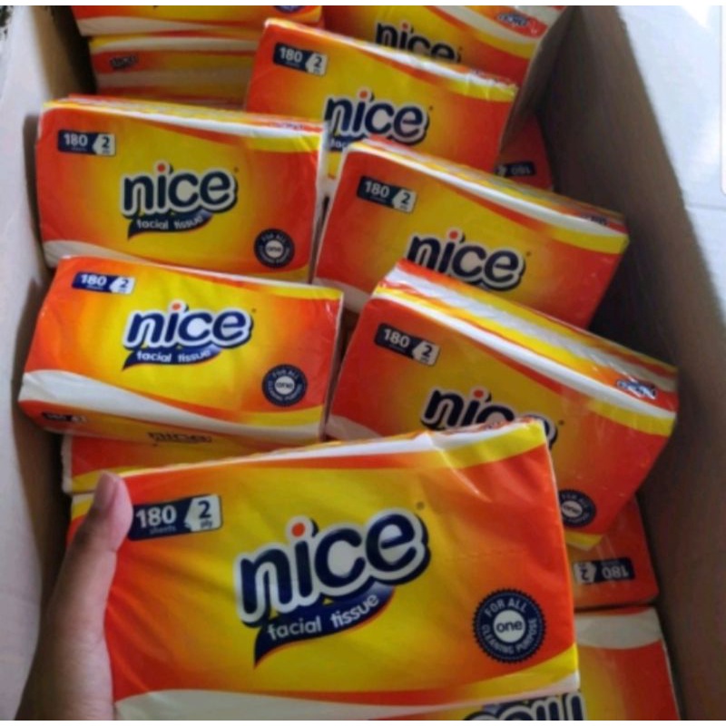 AFIFAH ID STORE-TISU NICE ❤ 180 Sheet Facial Tissue 2 Ply | Tissu Wajah